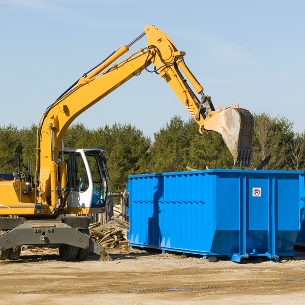 what size residential dumpster rentals are available in Tumbling Shoals AR